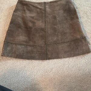 Arden B Brown Suede y2k Skirt
